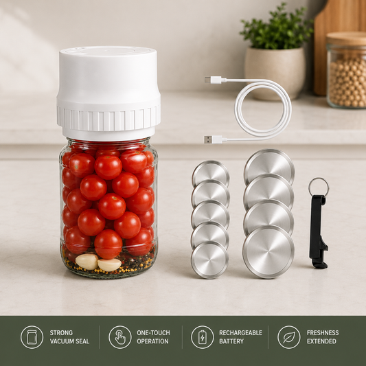 Joomy™ Portable Electric Mason Jar Vacuum Sealer